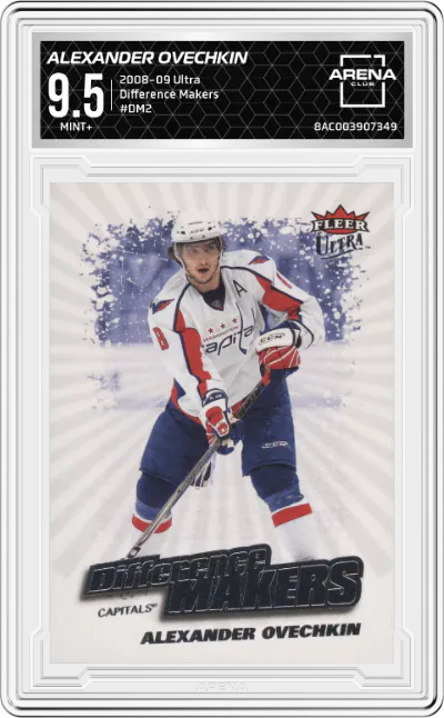 2008 Ultra Difference Makers Alexander Ovechkin ARENA CLUB 9.5