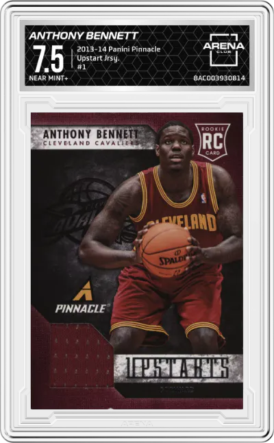 2013 Panini Pinnacle Upstart Jrsy. Anthony Bennett ARENA CLUB 7.5