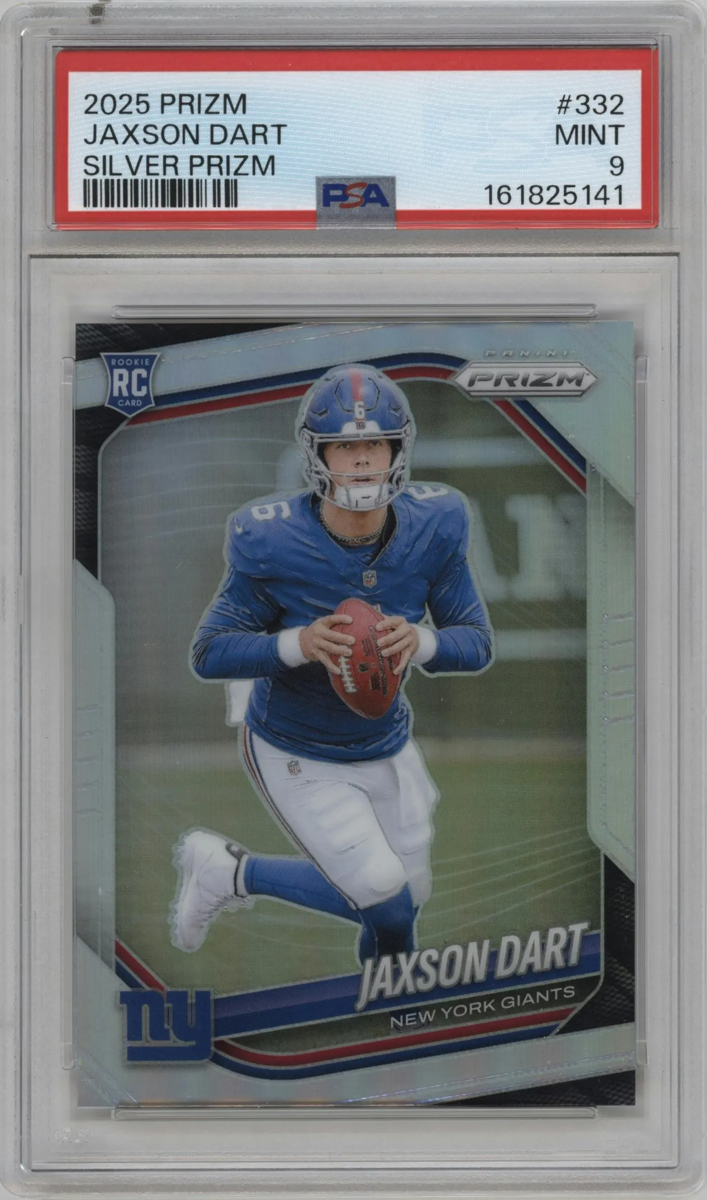 2025 Panini Prizm Jaxson Dart Silver Prizm #332 PSA 9