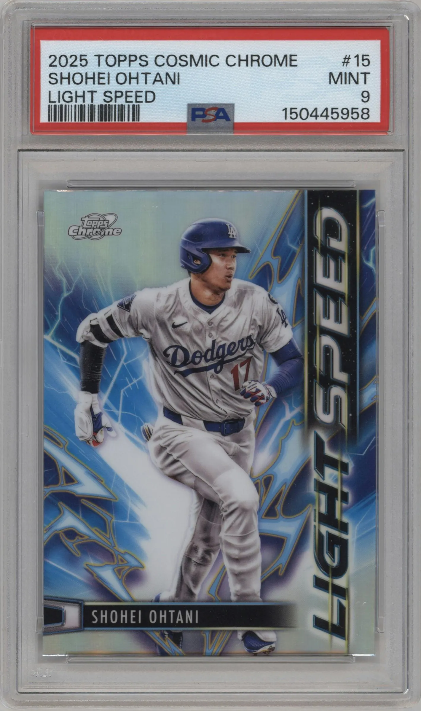 2025 Topps Chrome Cosmic Light Speed Shohei Ohtani #LS-15 PSA 9