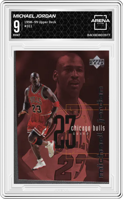 1998 Upper Deck Michael Jordan #311 ARENA CLUB 9