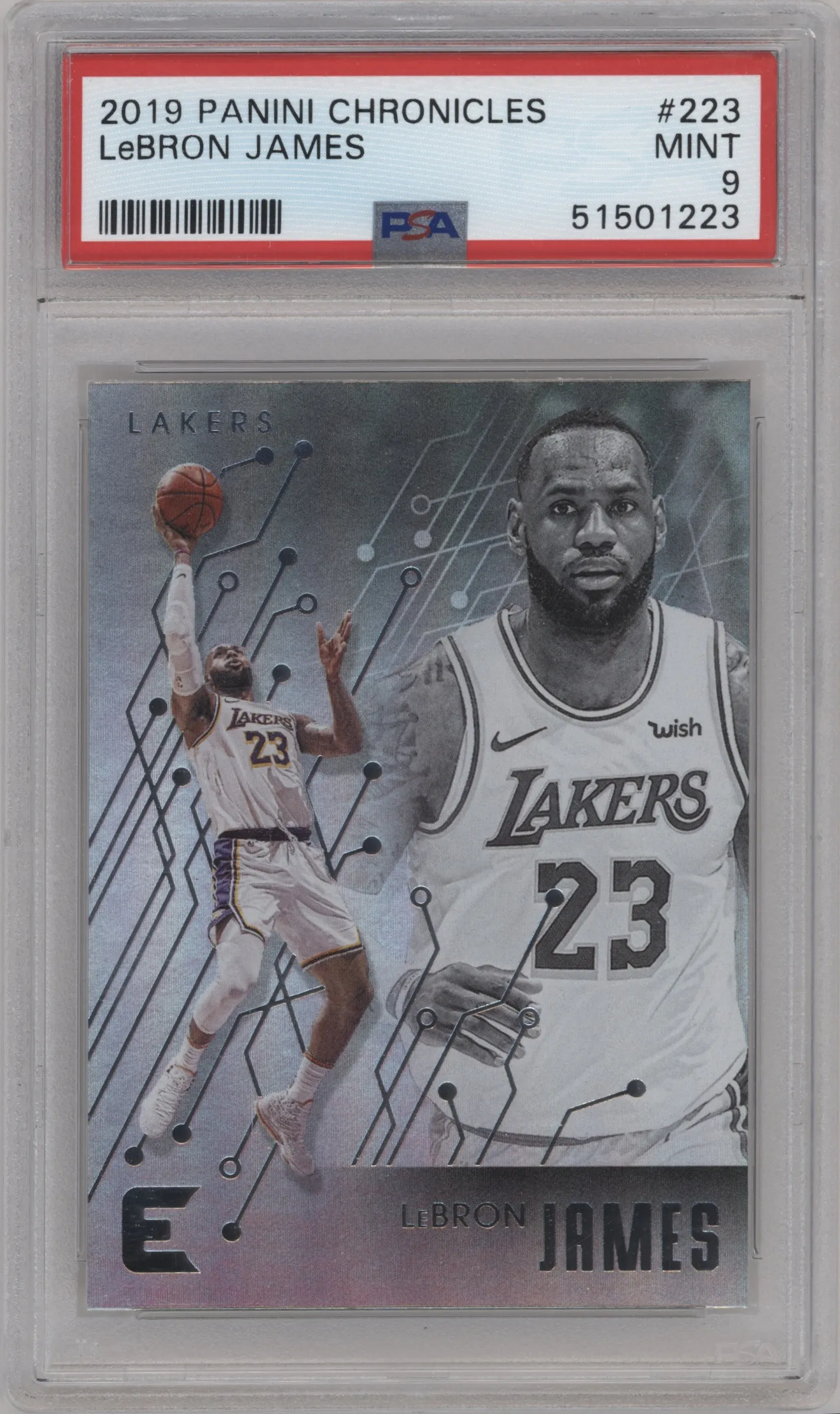 2019 Panini Chronicles Essentials LeBron James #223 PSA 9