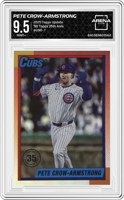 2025 Topps Update '90 Topps 35th Aniv. Pete Crow-Armstrong ARENA CLUB 9.5