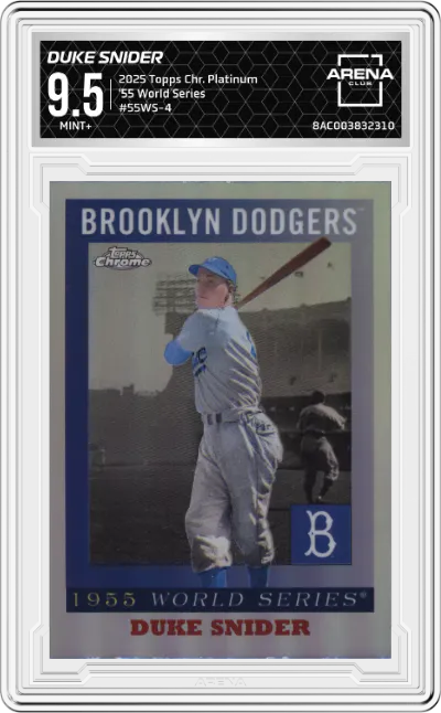 2025 Topps Chrome Platinum '55 World Series Duke Snider #55WS-4 ARENA CLUB 9.5