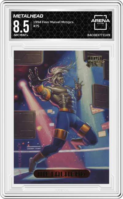 1994 Fleer Marvel Masterpieces Metalhead #75 ARENA CLUB 8.5