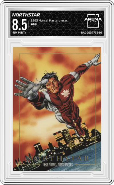 1992 SkyBox Marvel Masterpieces Northstar #69 ARENA CLUB 8.5