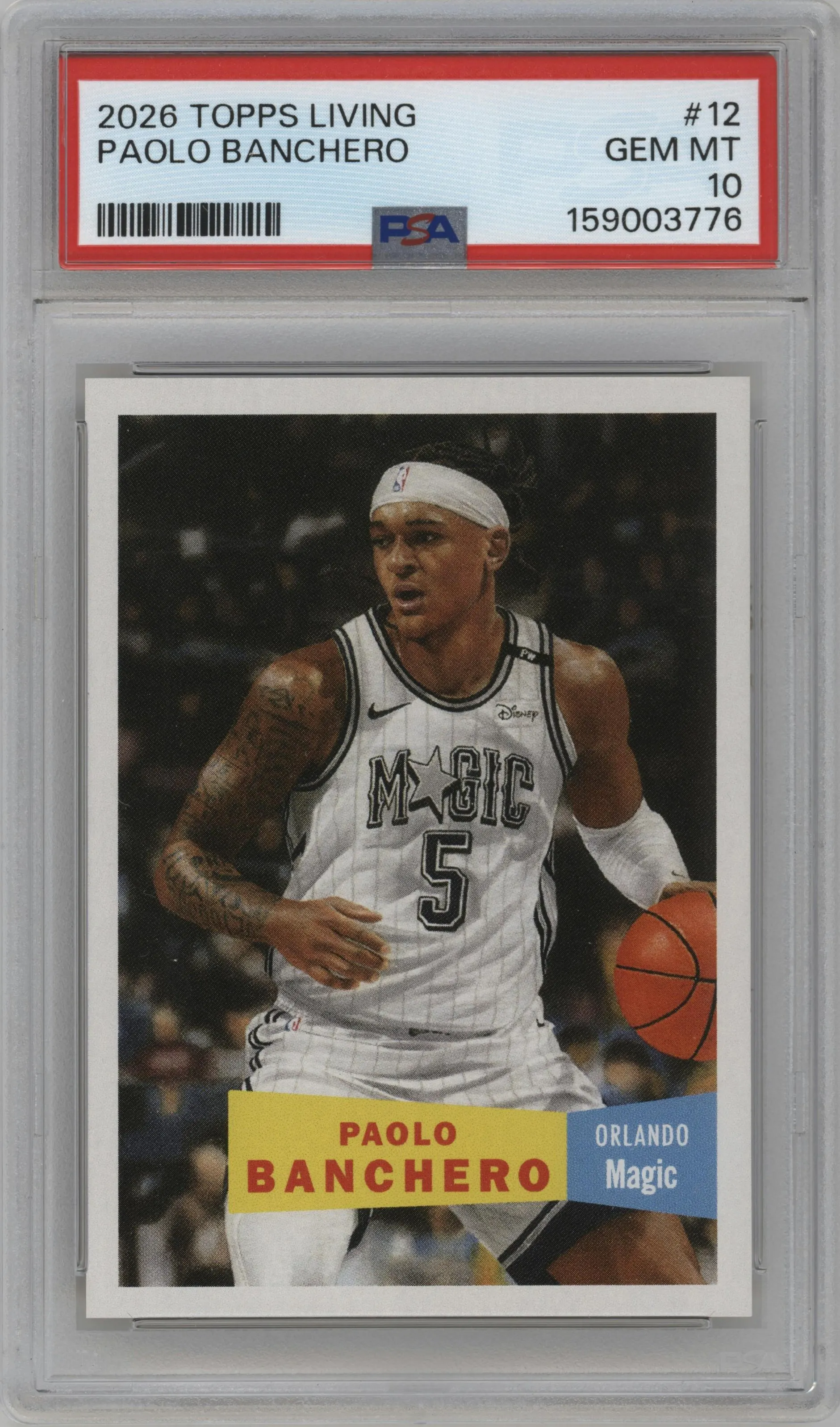 2025 Topps Living Paolo Banchero PSA 10