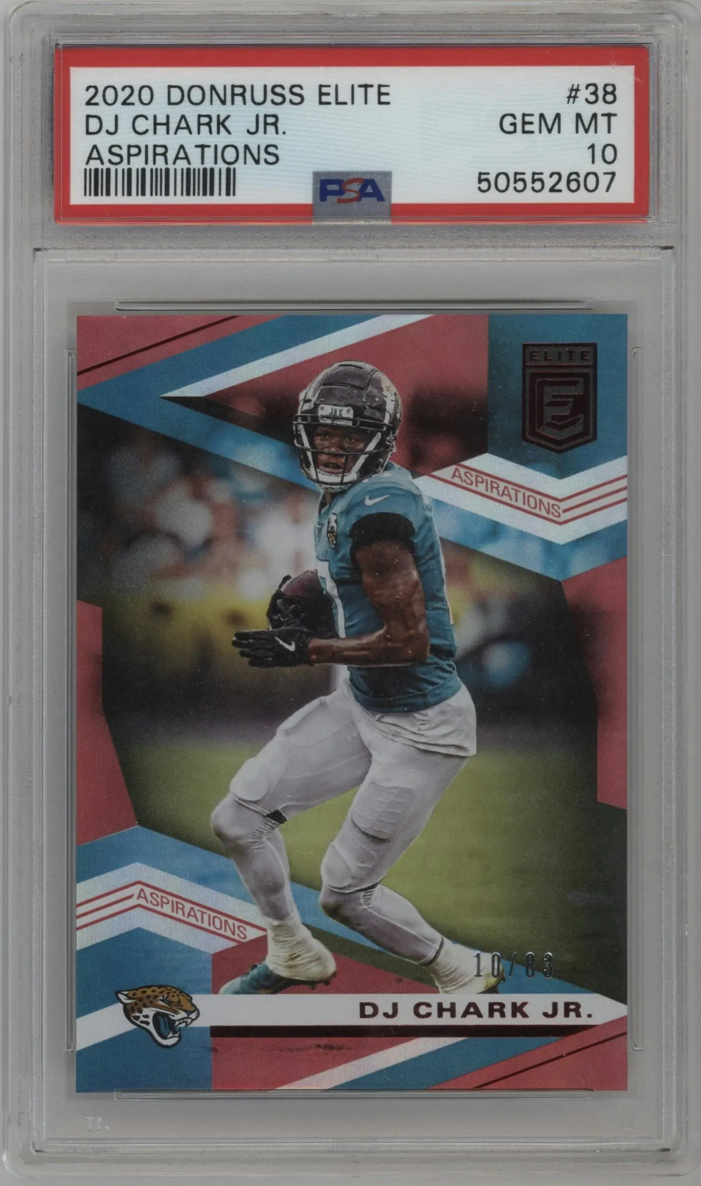2020 Panini Donruss Elite DJ Chark Jr. Aspirations #38 PSA 10