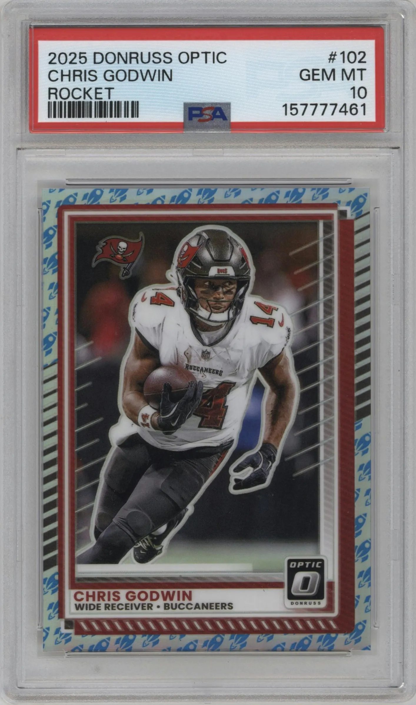 2025 Donruss Optic Chris Godwin Rocket #102 PSA 10