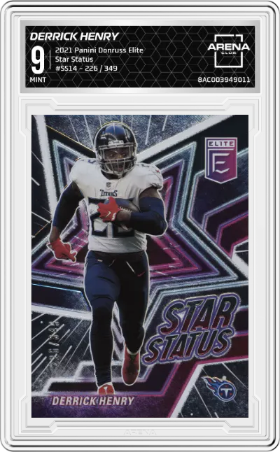 2021 Panini Donruss Elite Star Status Derrick Henry #SS14 ARENA CLUB 9