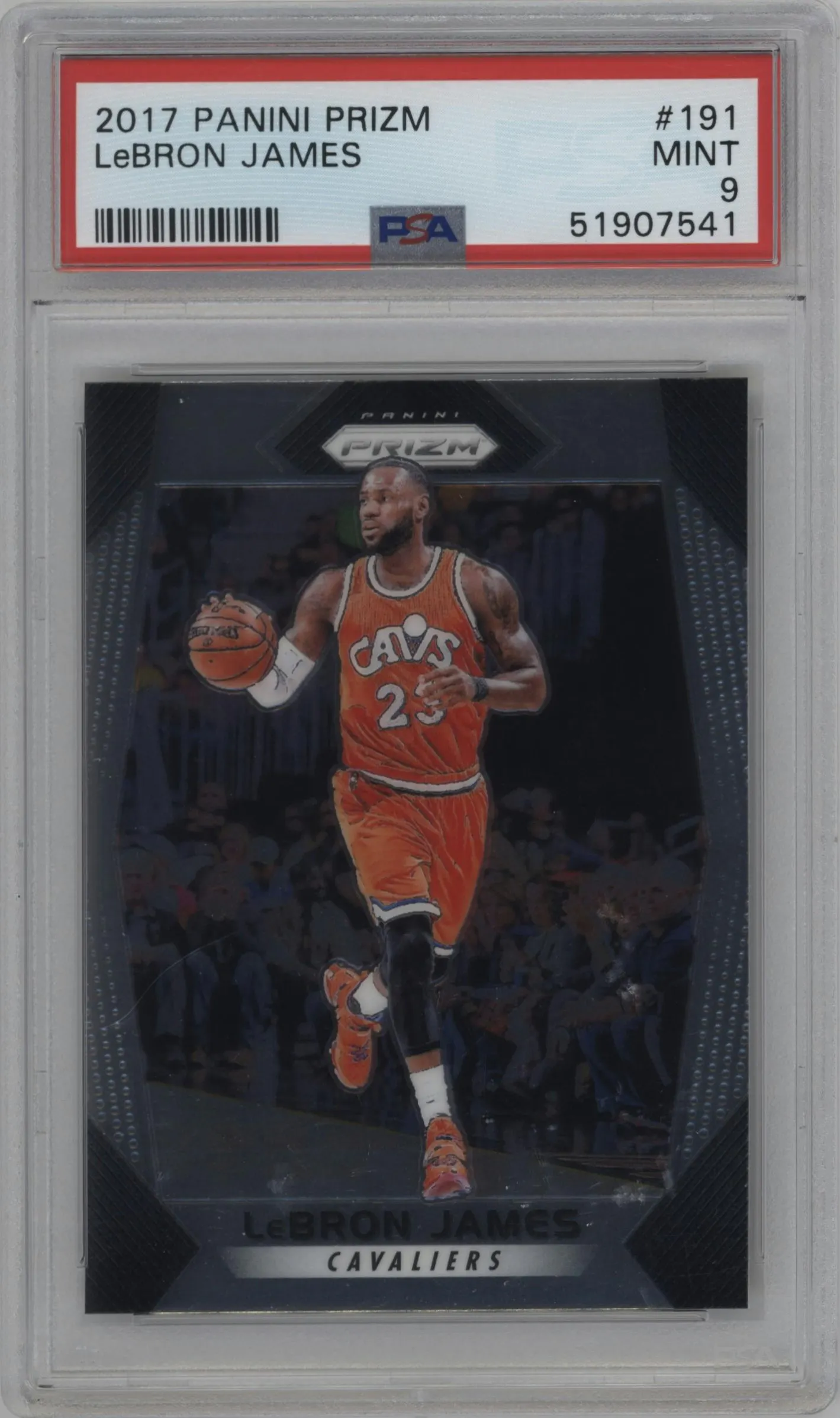 2017 Panini Prizm LeBron James #191 PSA 9