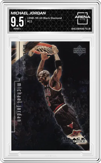 1998 Upper Deck Black Diamond Michael Jordan #11 ARENA CLUB 9.5
