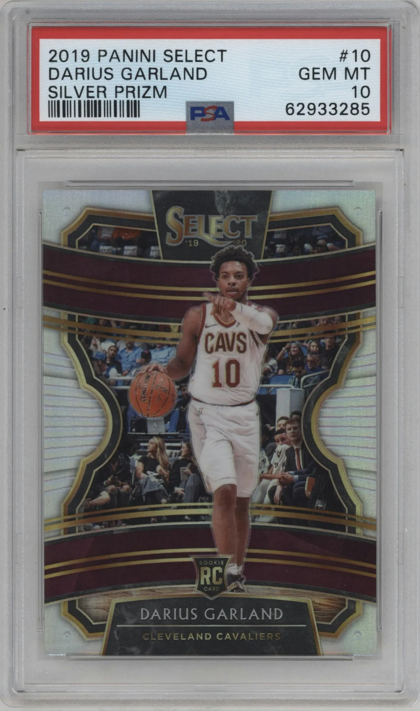2019 Panini Select Darius Garland Silver Prizm #10 PSA 10