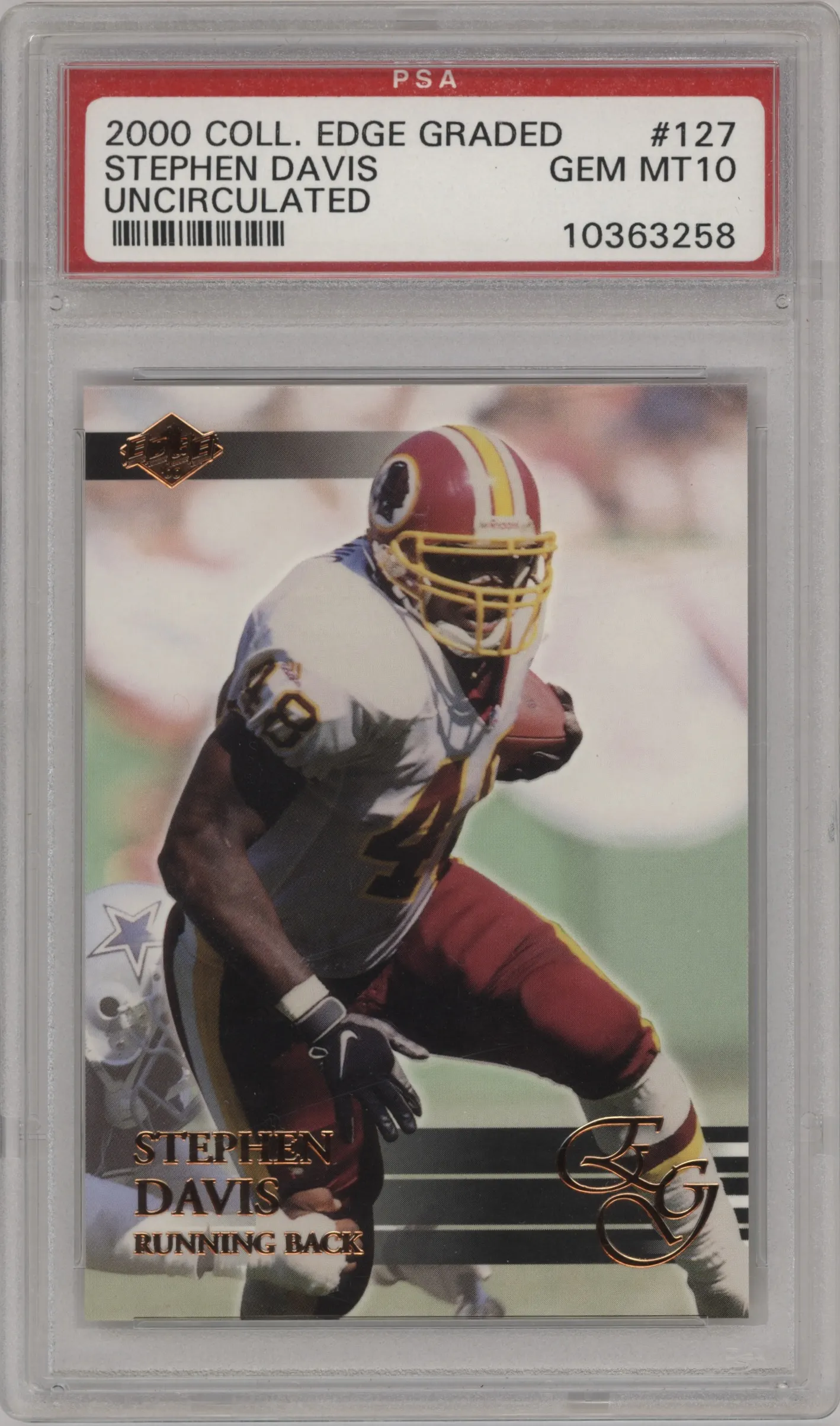2000 Collector's Edge EG Stephen Davis Uncirculated #127 PSA 10