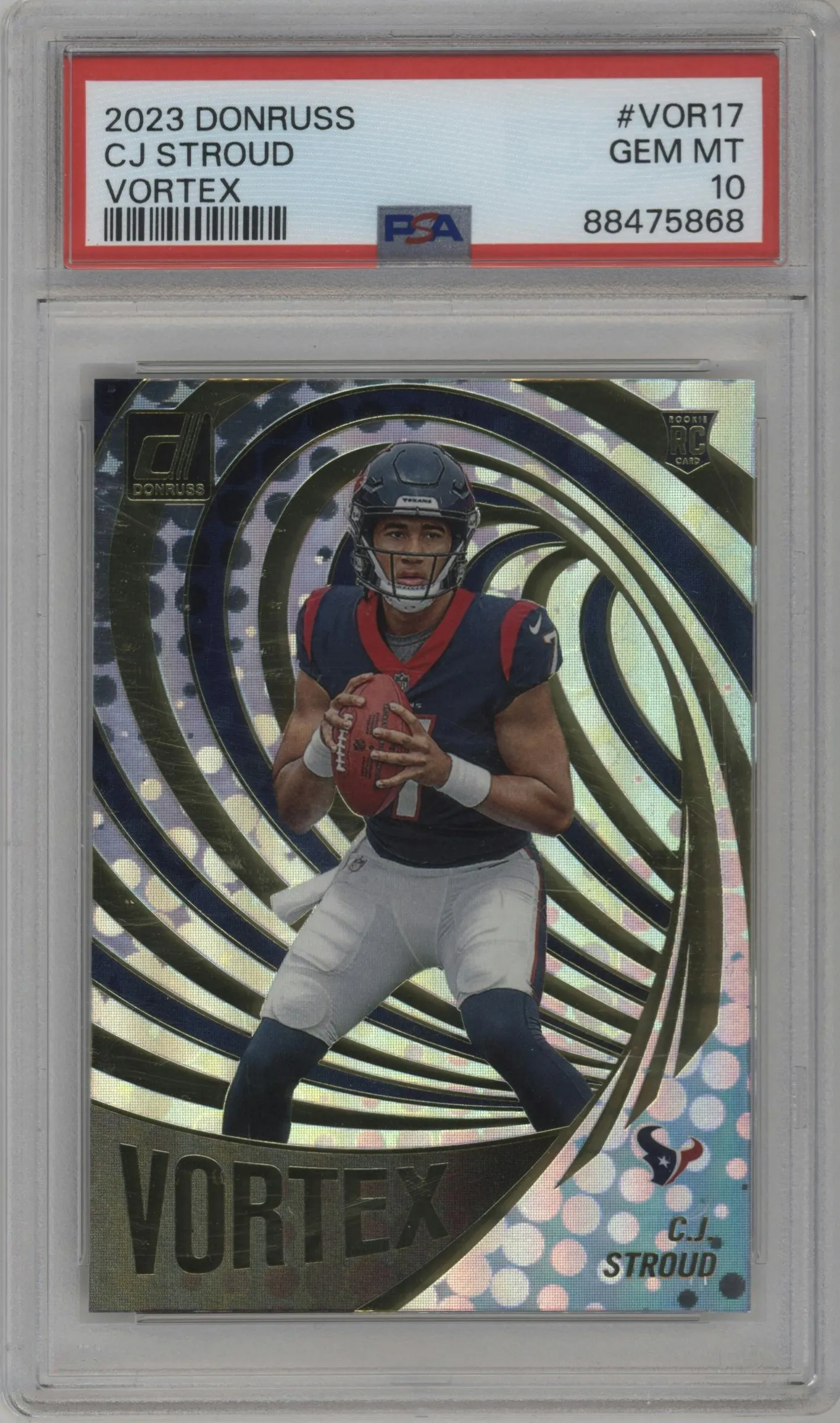 2023 Panini Donruss Vortex C.J. Stroud PSA 10