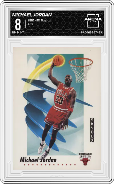 1991 Skybox Michael Jordan #39 ARENA CLUB 8