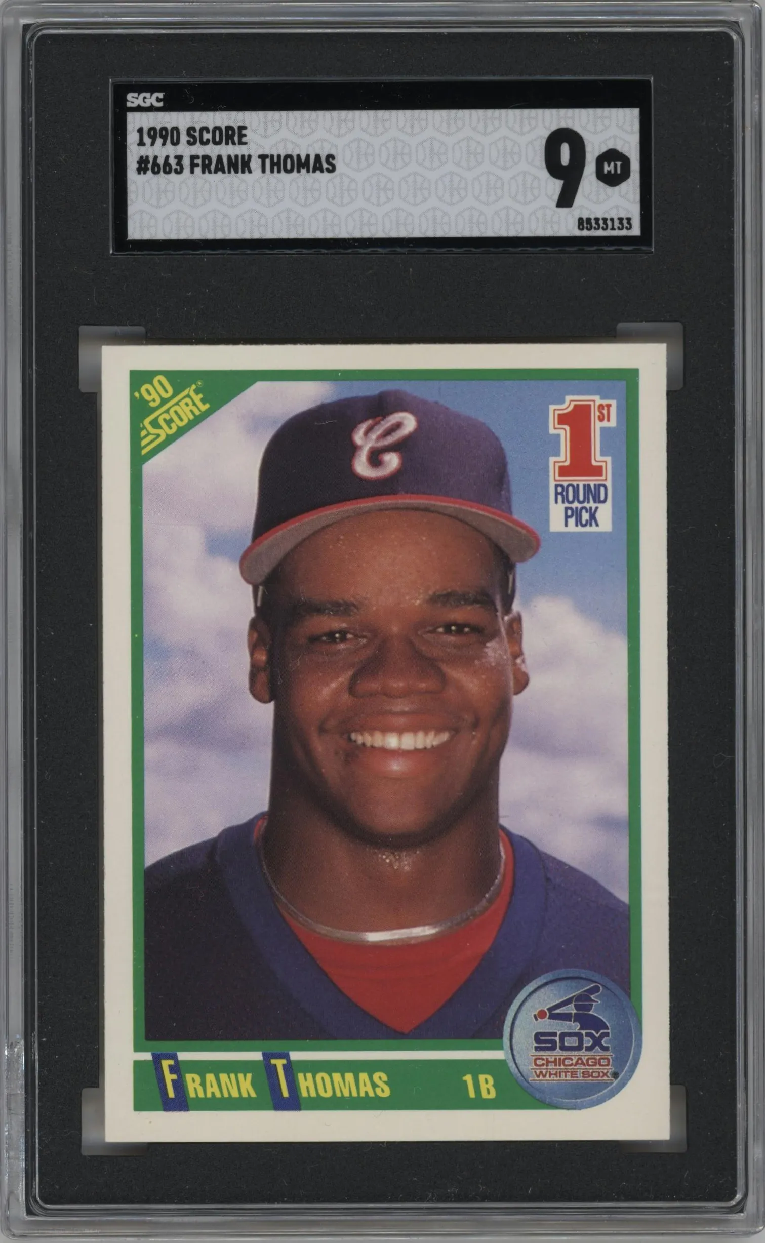 1990 Score Frank Thomas #663 SGC 9
