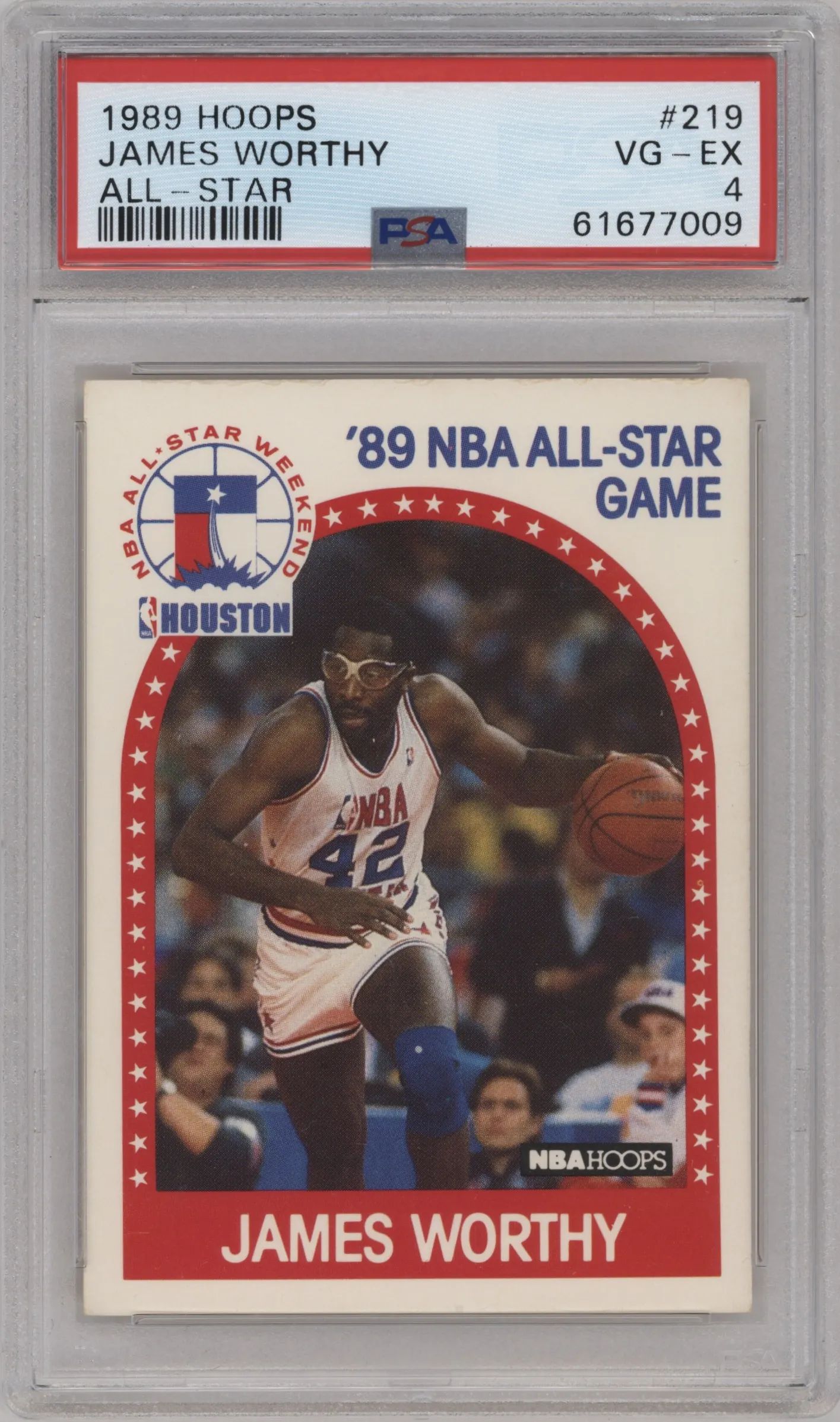 1989 NBA Hoops James Worthy All-Star #219 PSA 4