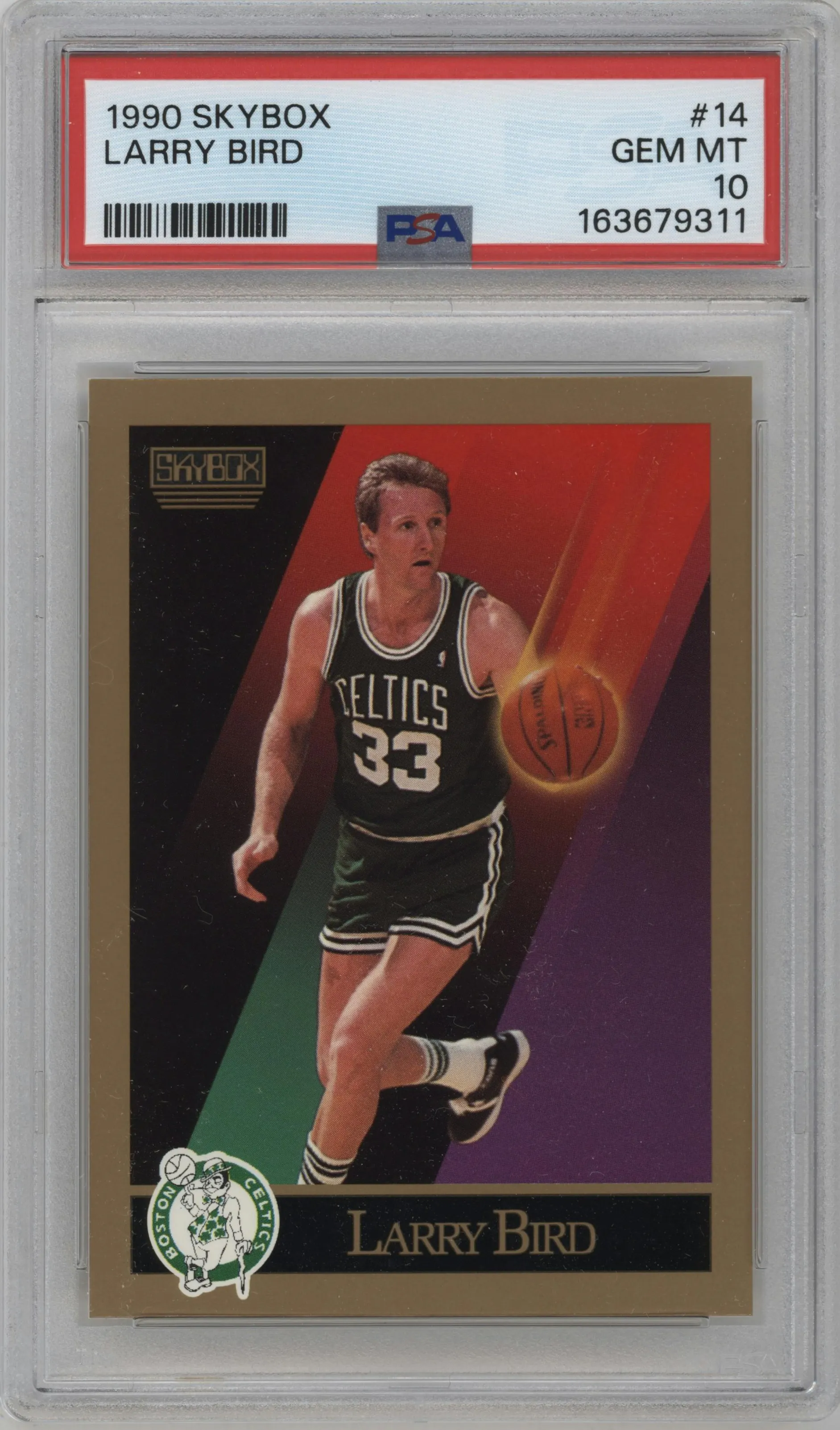 1990 SkyBox Larry Bird #14 PSA 10