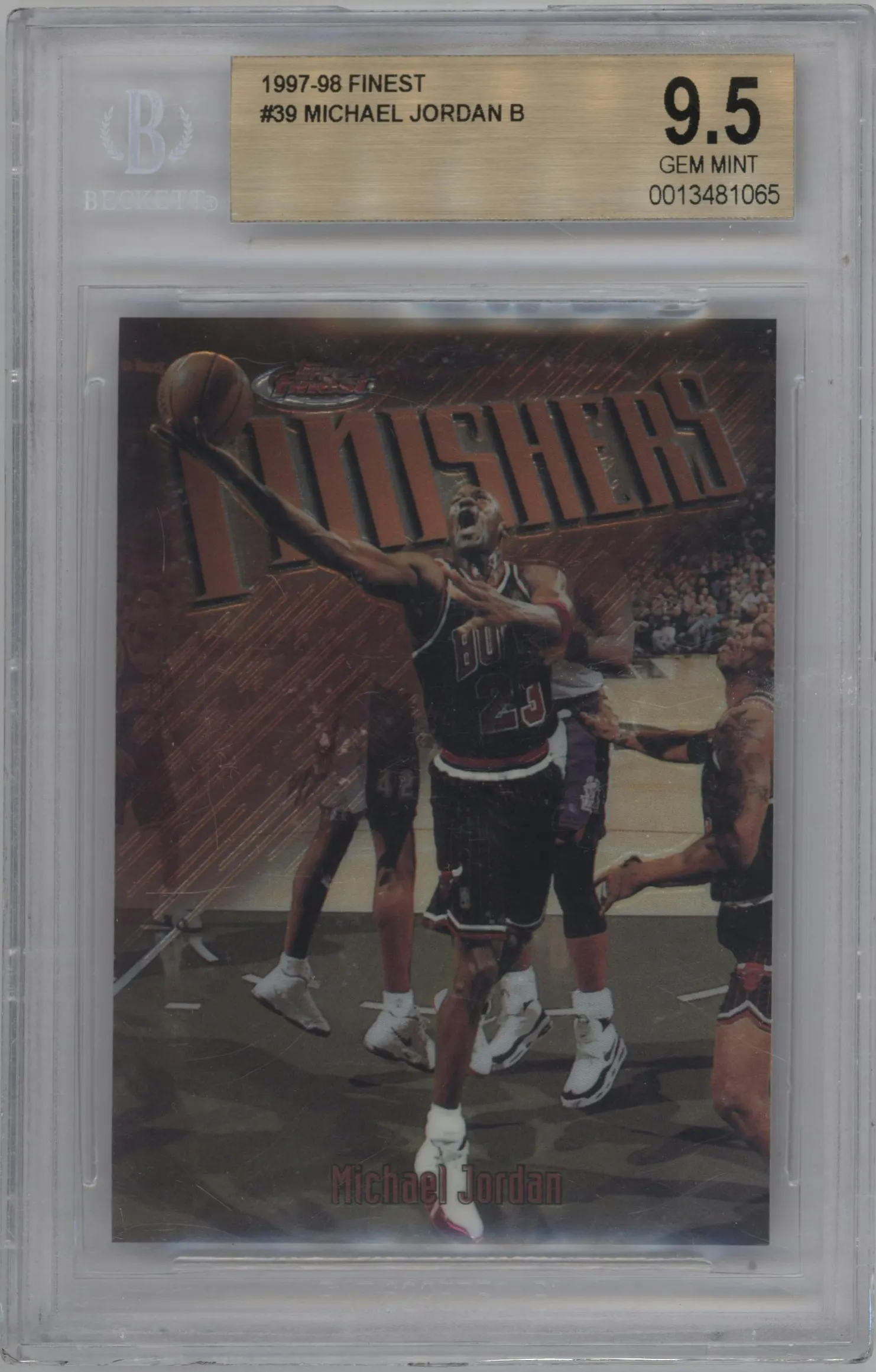 1997 Topps Finest Michael Jordan #39 BGS 9.5