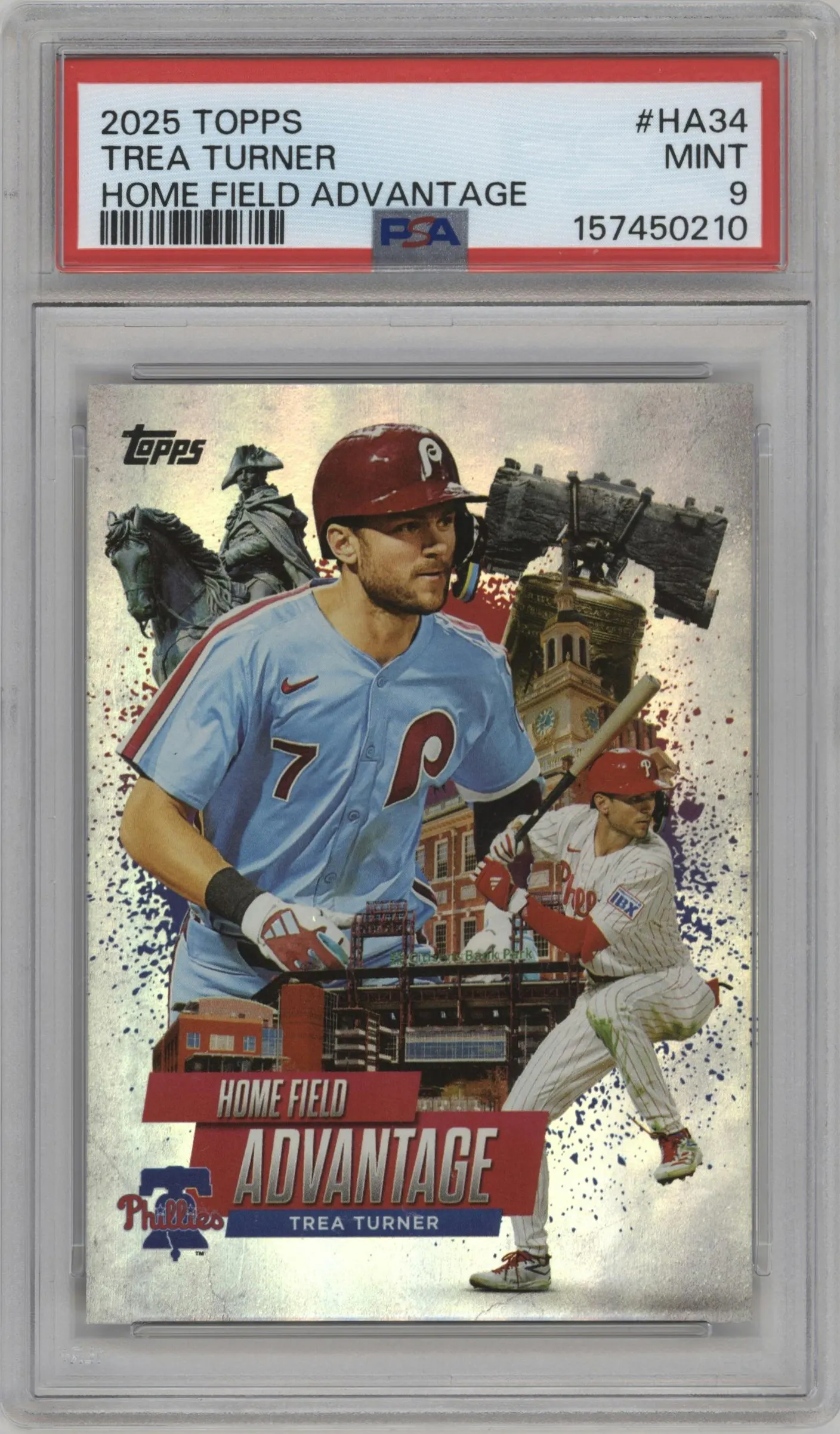 2025 Topps Home Field Advantage Trea Turner #HA-34 PSA 9