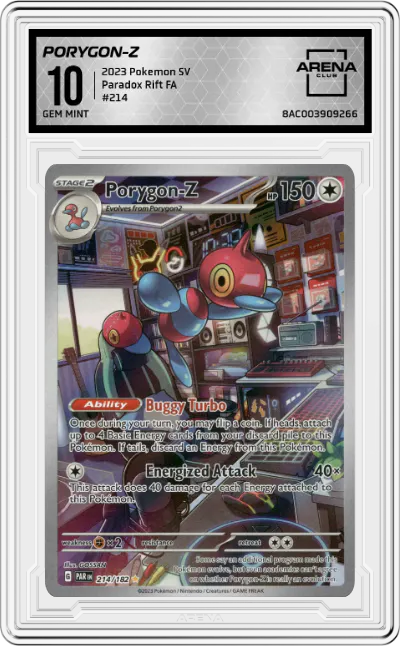 2023 Pokemon SV Paradox Rift Porygon-Z #214 ARENA CLUB 10