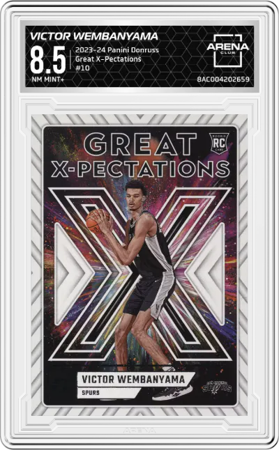2023 Panini Donruss Great X-Pectations Victor Wembanyama #10 ARENA CLUB 8.5