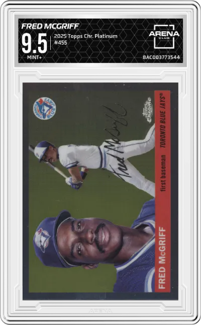 2025 Topps Chrome Platinum Fred McGriff ARENA CLUB 9.5