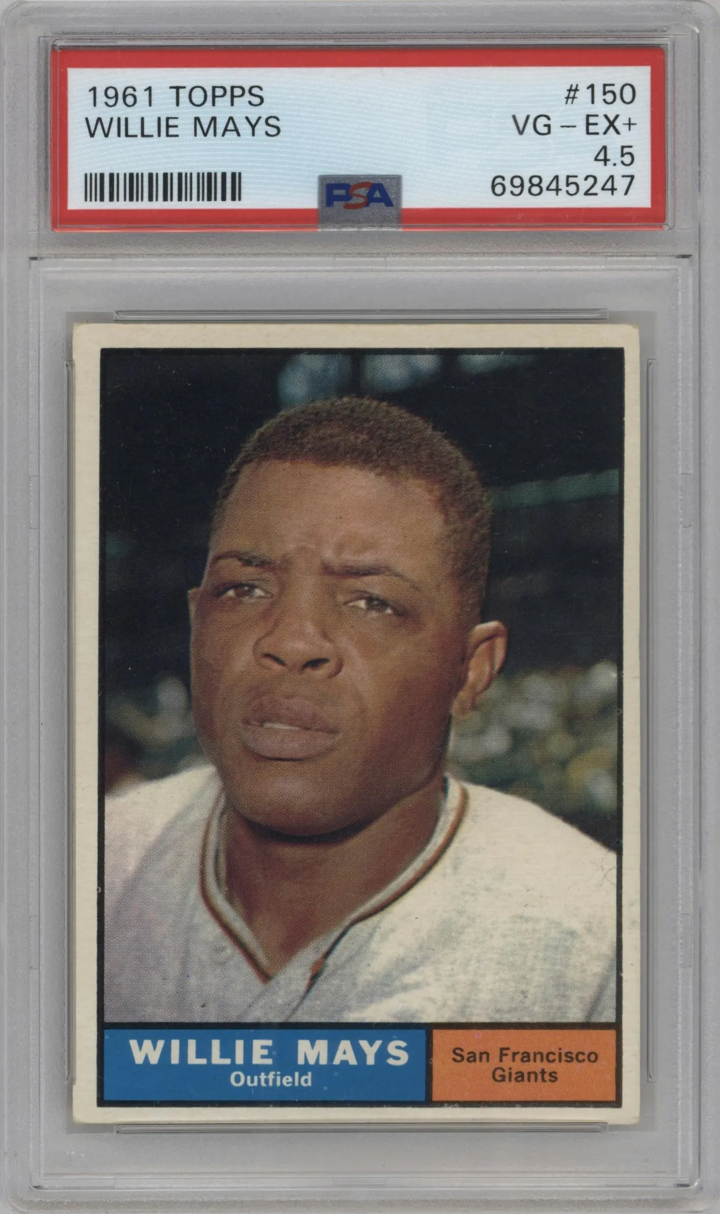 1961 Topps Willie Mays #150 PSA 4.5