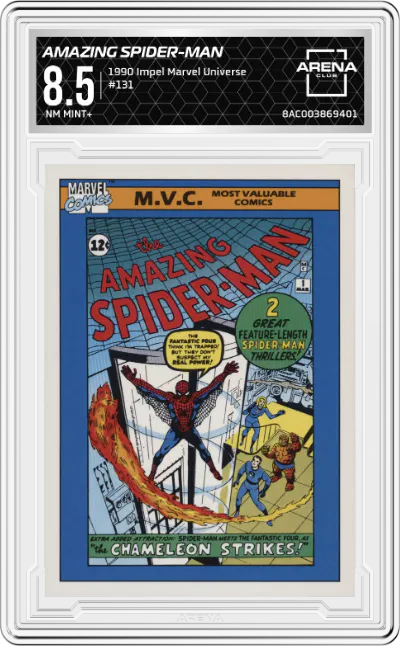 1990 Impel Marvel Universe Amazing Spider-Man ARENA CLUB 8.5