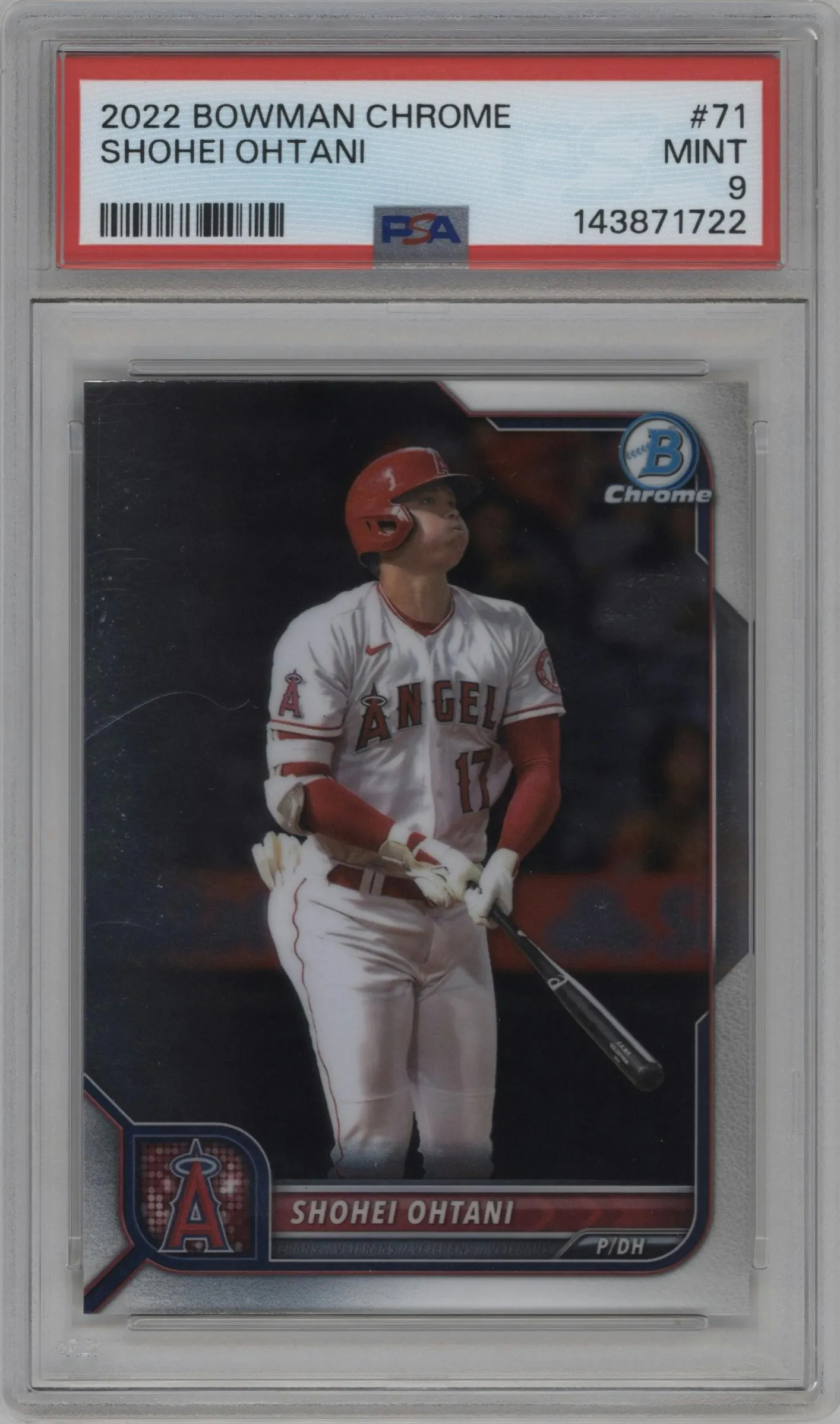 2022 Bowman Chrome Shohei Ohtani PSA 9