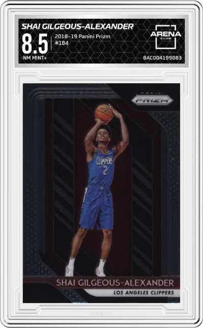 2018 Panini Prizm Shai Gilgeous-Alexander #184 ARENA CLUB 8.5