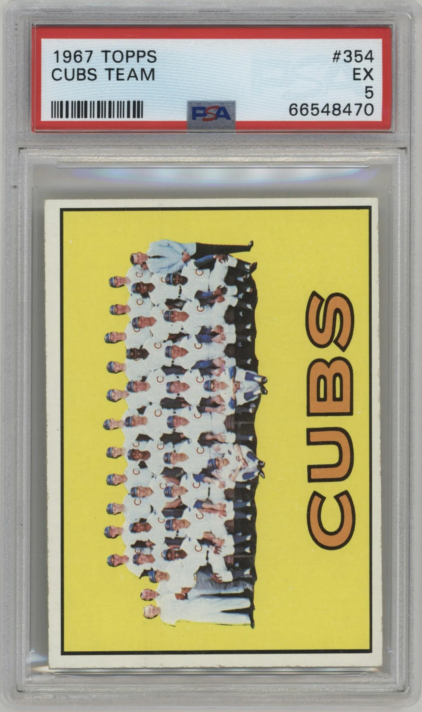 1967 Topps Chicago Cubs #354 PSA 5
