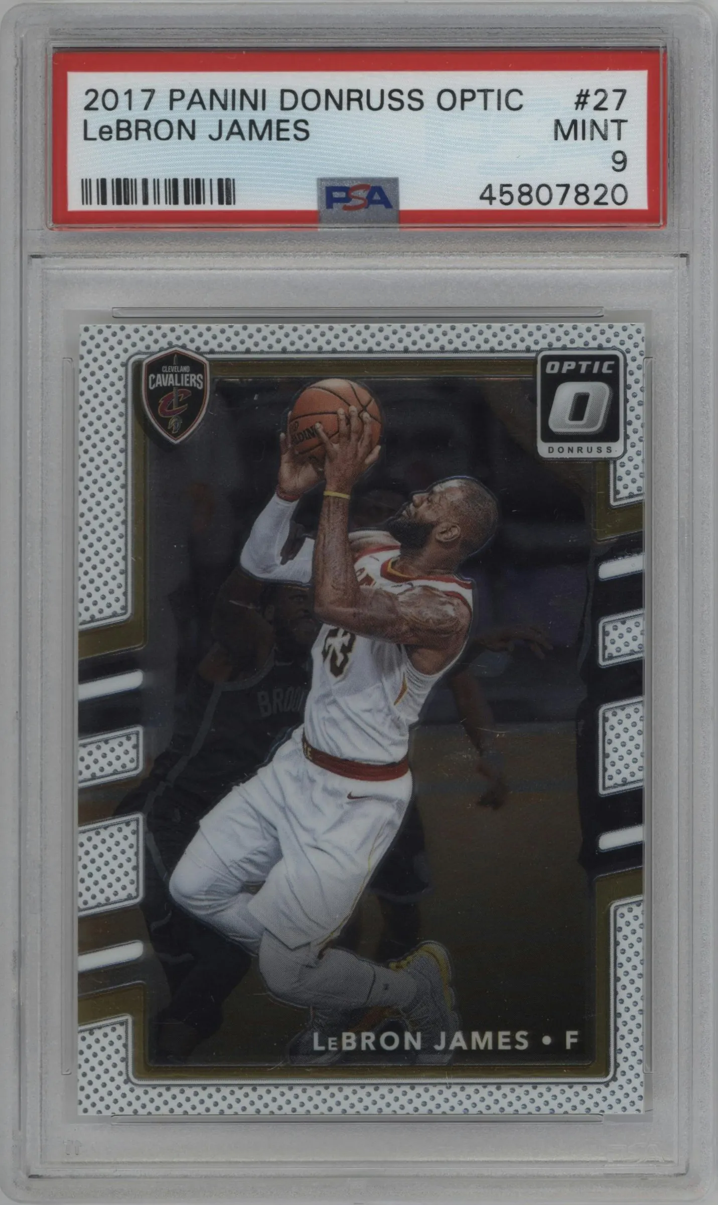 2017 Panini Donruss Optic LeBron James #27 PSA 9