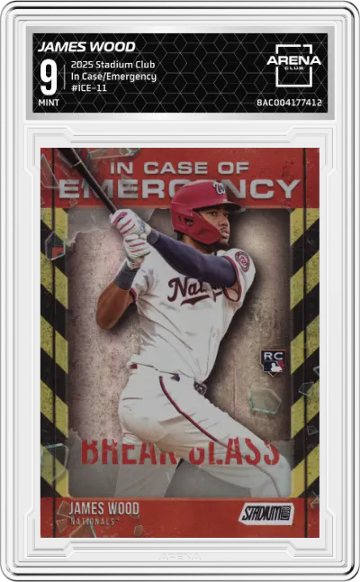 2025 Stadium Club In Case/Emergency James Wood #ICE-11 ARENA CLUB 9
