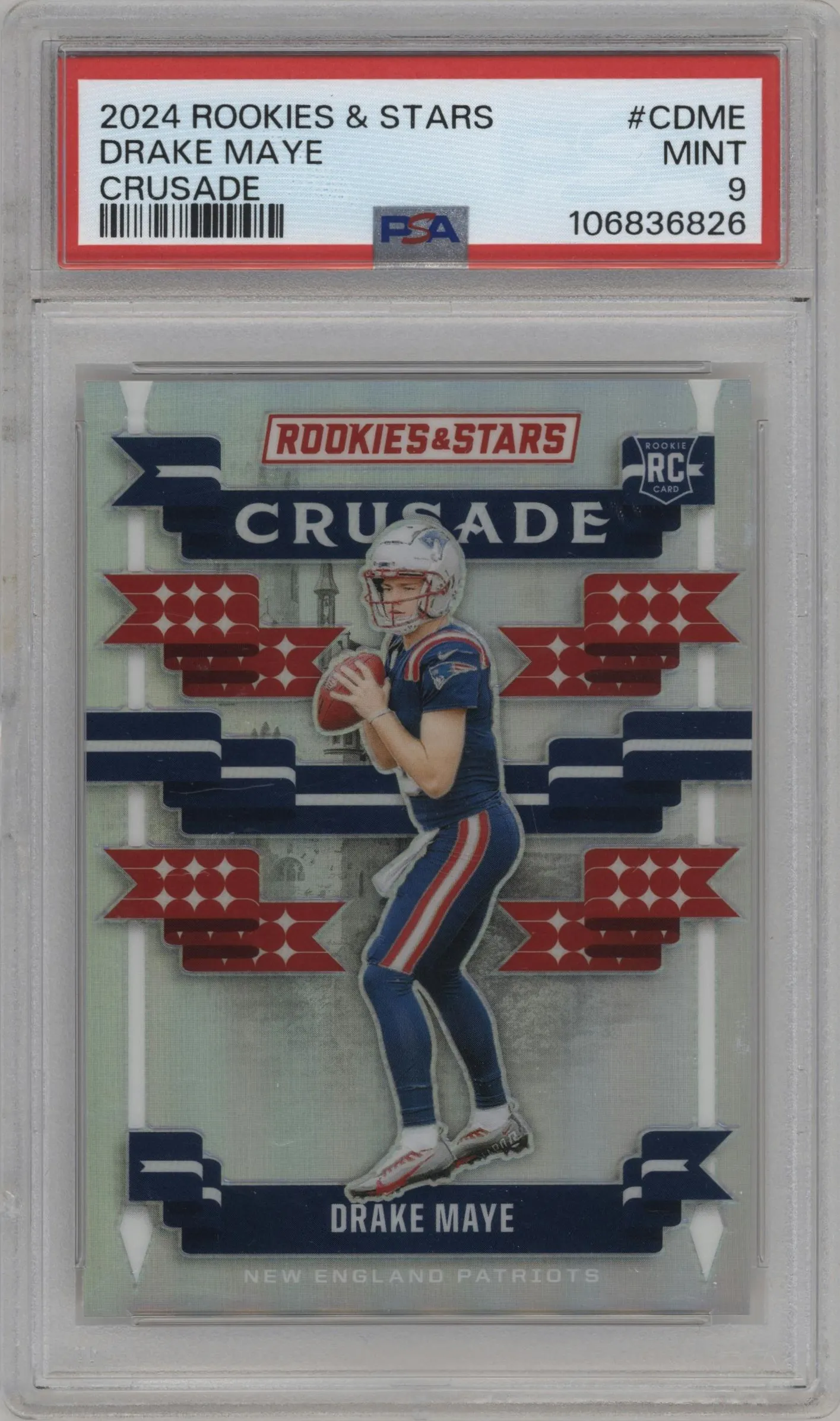 2024 Panini Rookies & Stars Crusade Drake Maye PSA 9