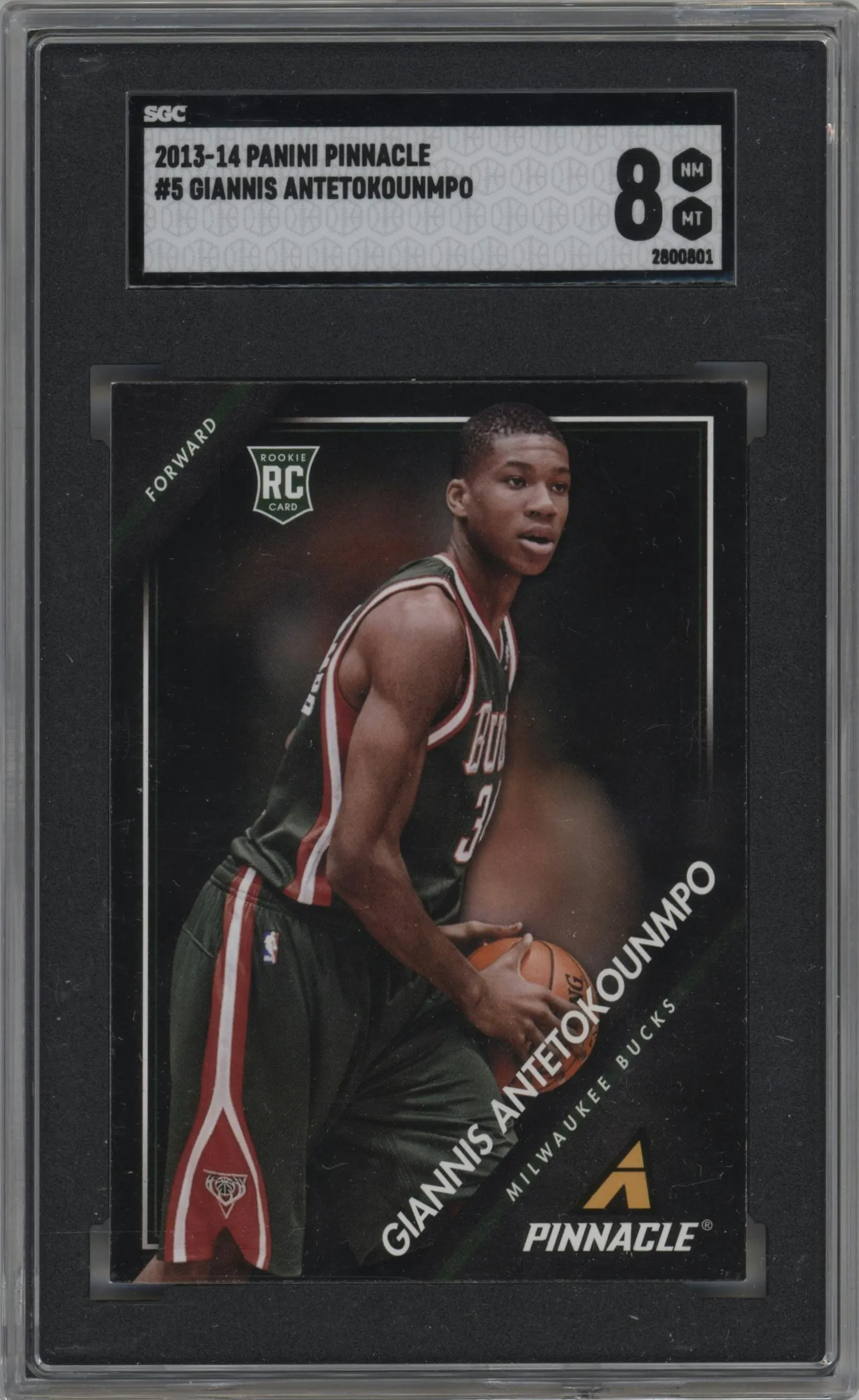 2013 Panini Pinnacle Giannis Antetokounmpo #5 SGC 8