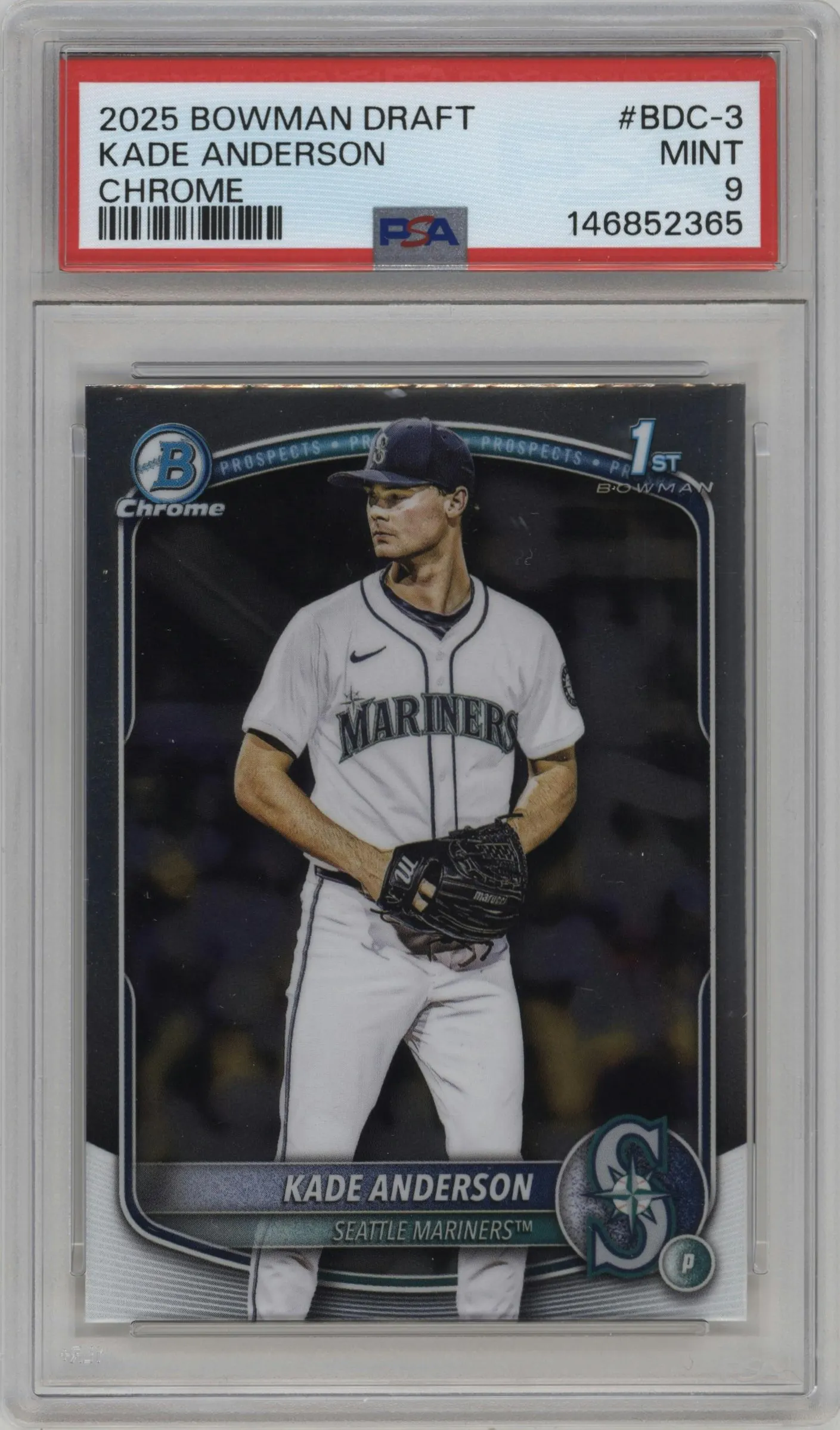 2025 Bowman Draft Chrome Kade Anderson #BDC-3 PSA 9