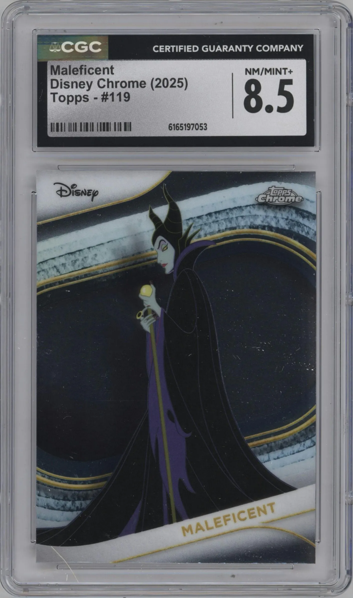 2025 Topps Chrome Disney Maleficent #119 CGC 8.5