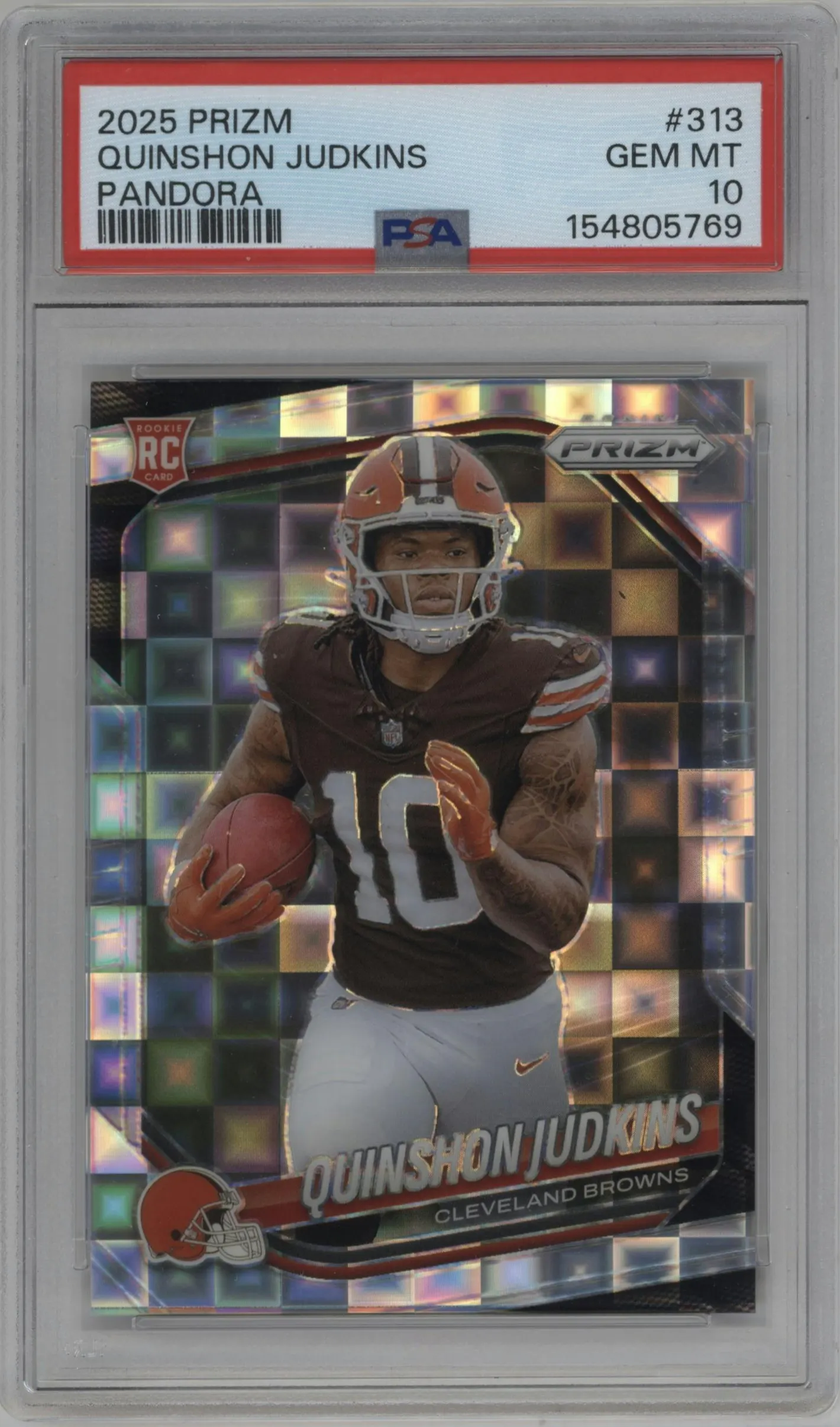 2025 Panini Prizm Quinshon Judkins Pandora #313 PSA 10