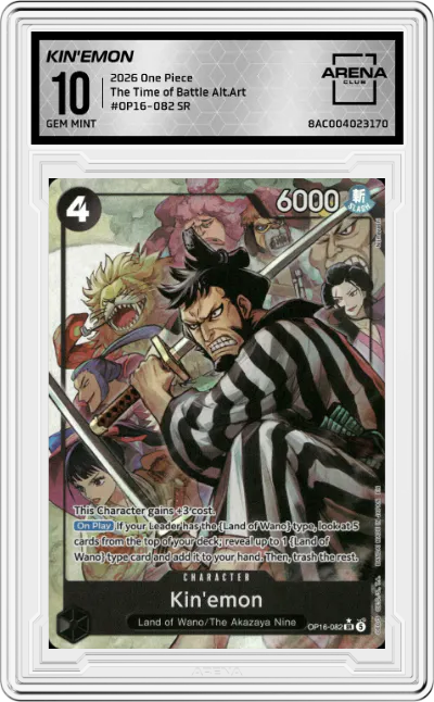 2026 One Piece The Time of Battle Kin'emon Alternate Art ARENA CLUB 10