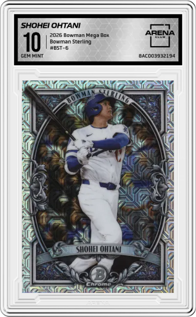 2026 Bowman Mega Box Bowman Sterling Shohei Ohtani #BST-6 ARENA CLUB 10