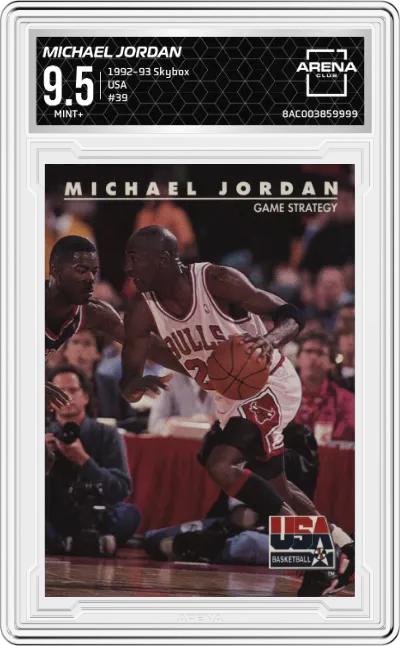 1992 Skybox USA Michael Jordan #39 ARENA CLUB 9.5