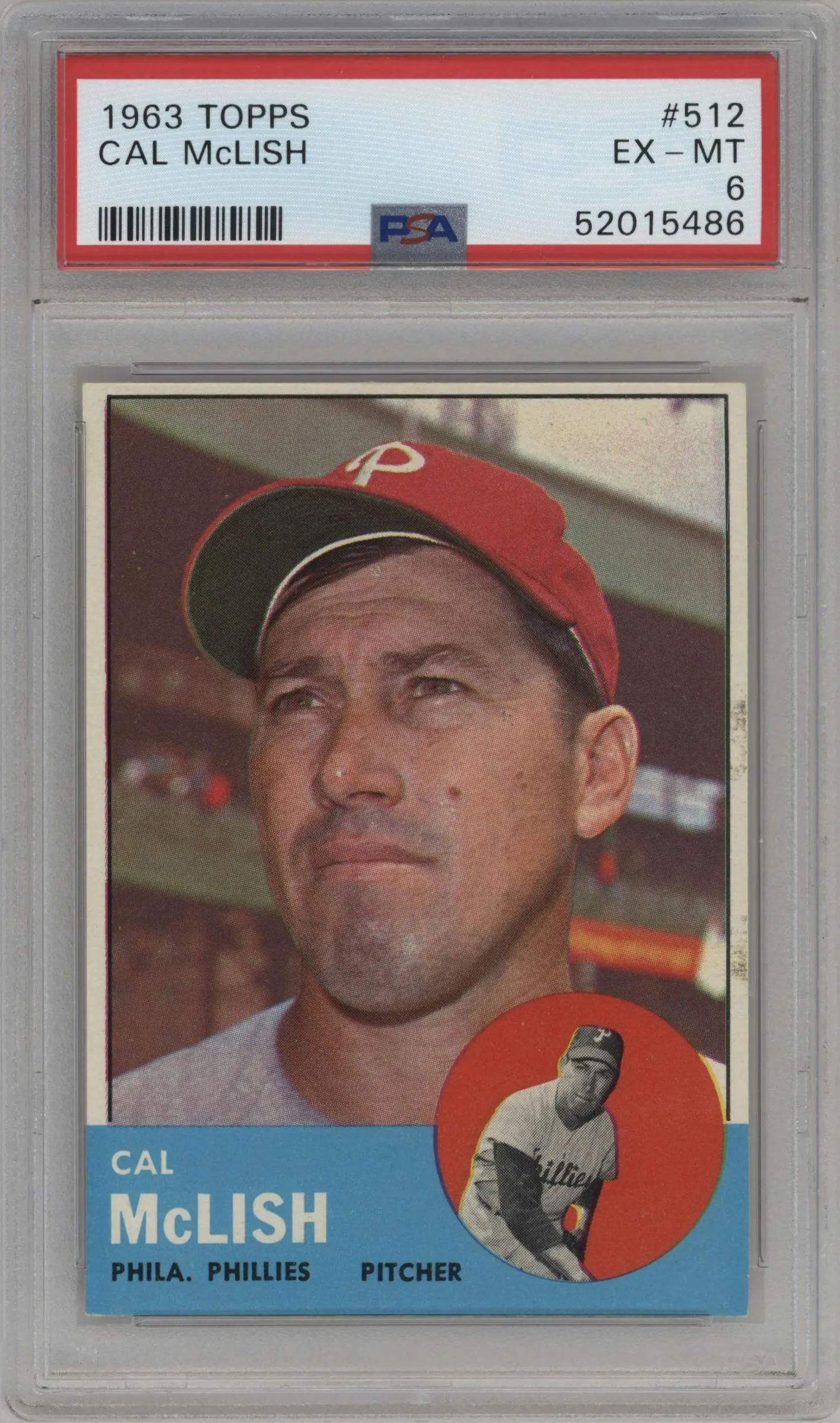 1963 Topps Cal McLish PSA 6