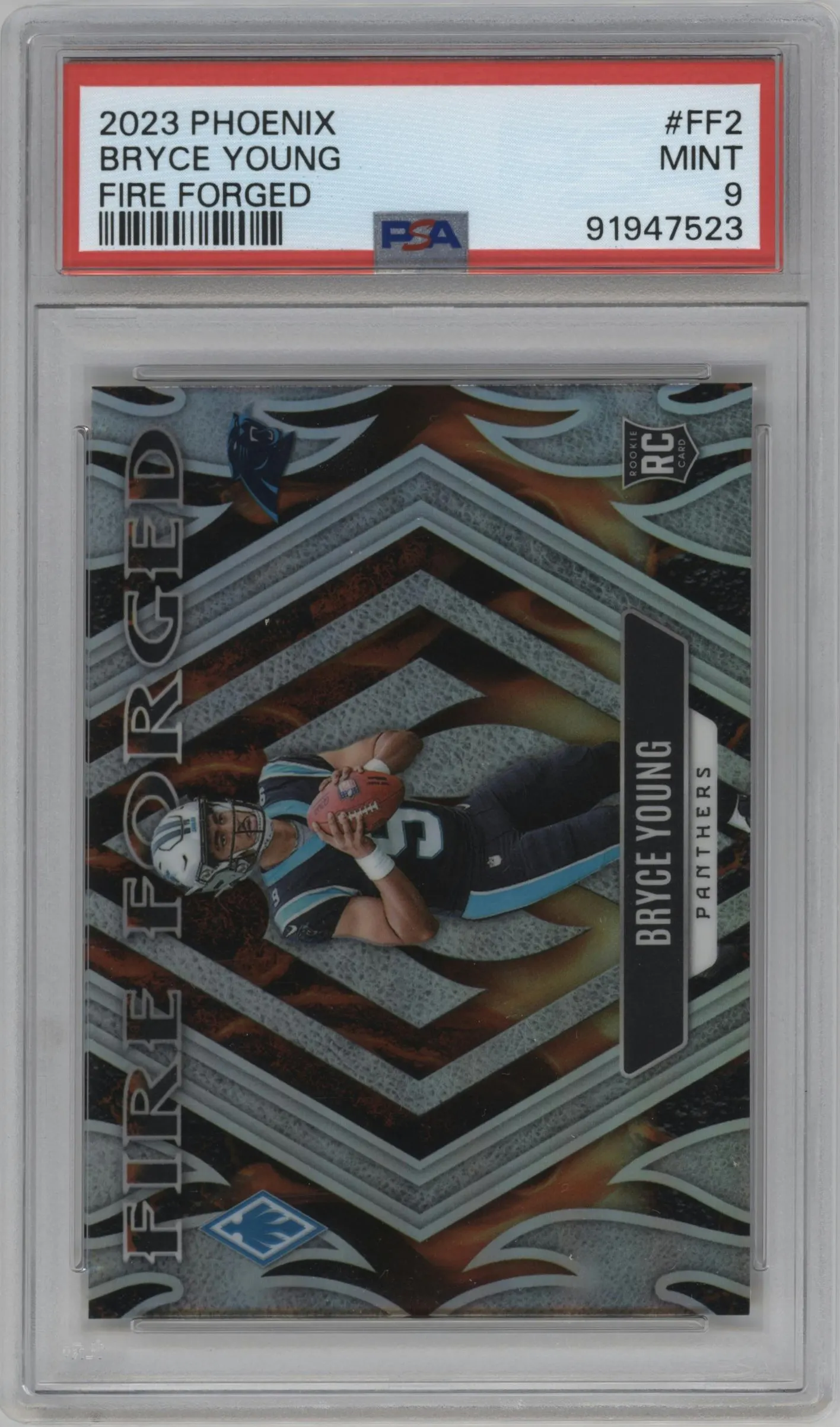 2023 Panini Phoenix Fire Forged Bryce Young #FF-2 PSA 9