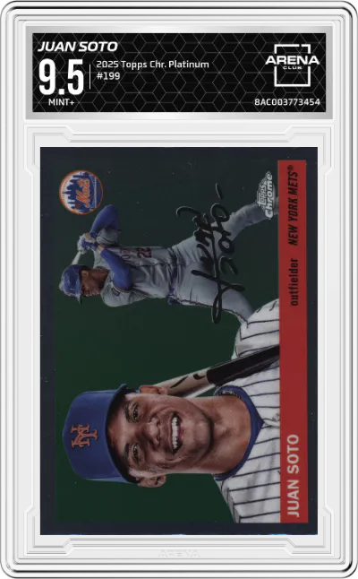 2025 Topps Chrome Platinum Juan Soto ARENA CLUB 9.5