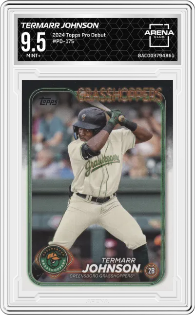 2024 Topps Pro Debut Termarr Johnson ARENA CLUB 9.5