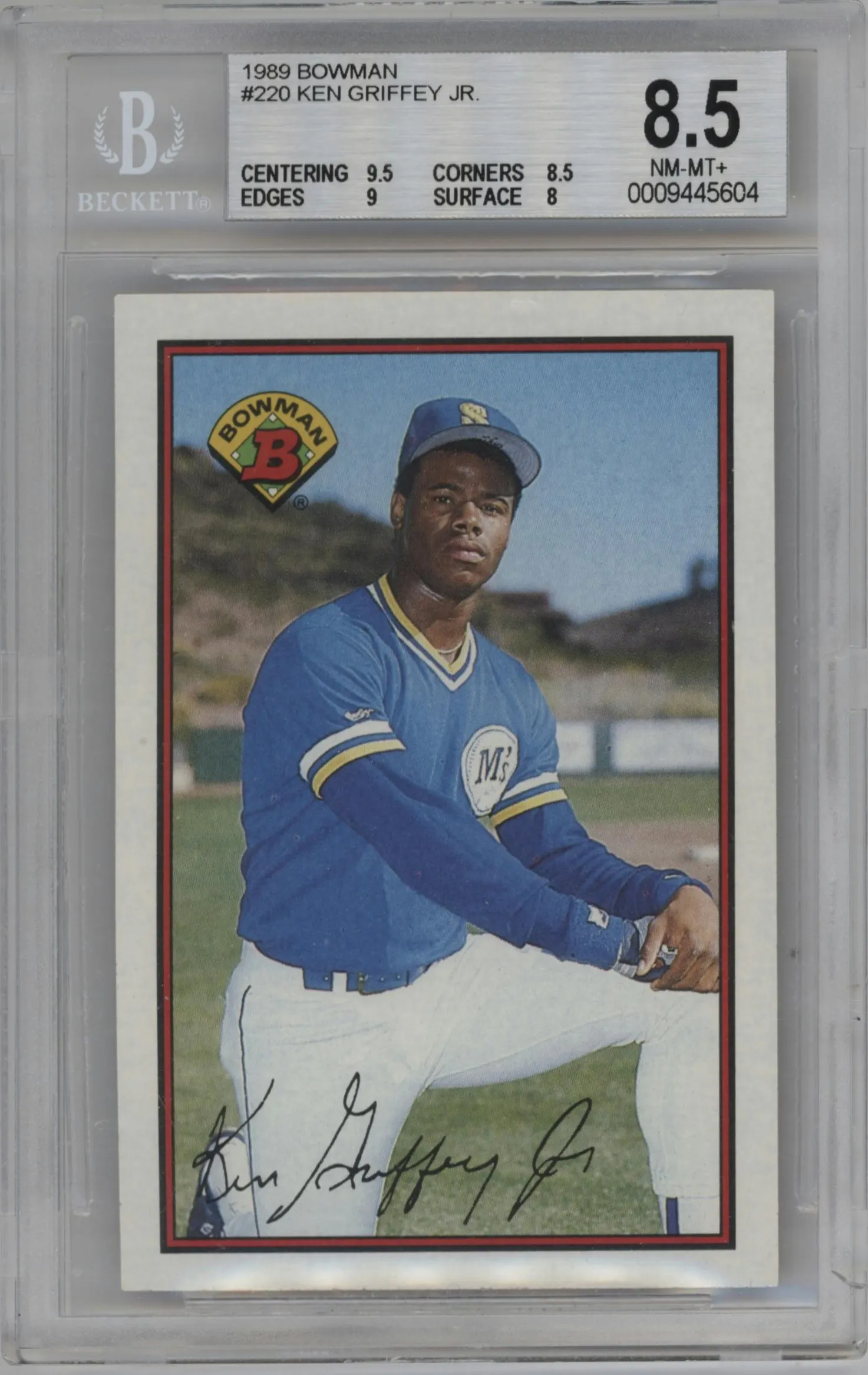 1989 Bowman Ken Griffey Jr. #220 BGS 8.5