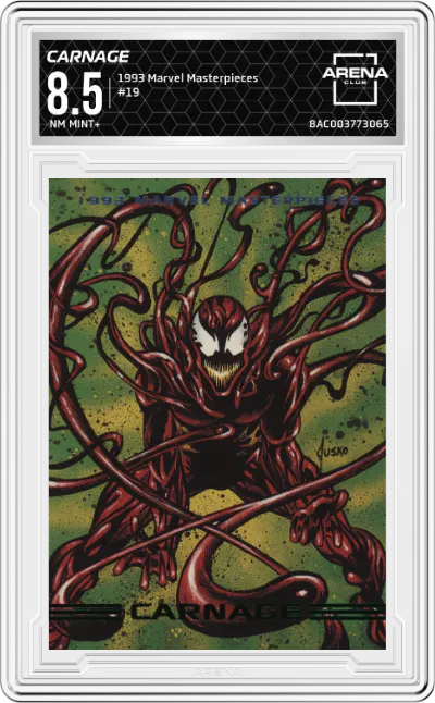 1993 SkyBox Marvel Masterpieces Carnage #19 ARENA CLUB 8.5