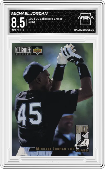 1994 Upper Deck Collector’s Choice Michael Jordan ARENA CLUB 8.5